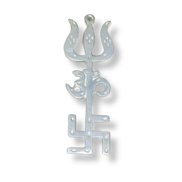 Trishakti Yantra (Trishul, Om, Swastik)