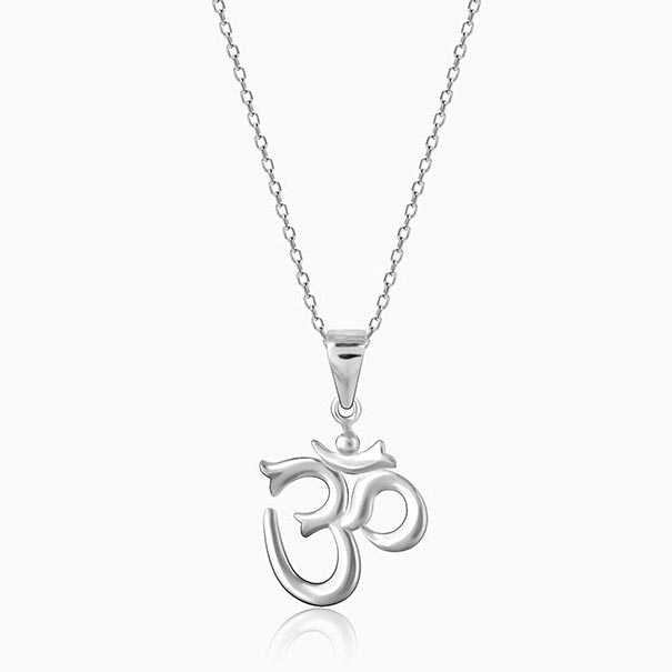 Silver OM Pendant